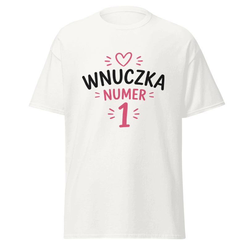 Koszulka T-Shirt Rizer "Wnuczka Numer 1" z nadrukiem dla dziewczynek, wygodna i stylowa od marki Rizer
