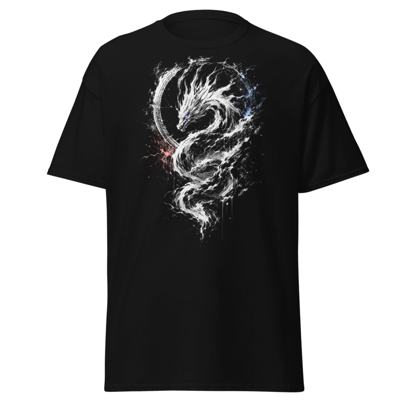 Koszulka T-Shirt Rizer z nadrukiem na przodzie, wygodny materiał, casualowy styl, jasny kolor, idealna na co dzień