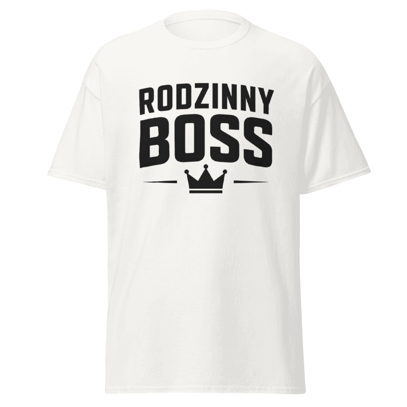 Koszulka Rizer "Rodzinny Boss" T-Shirt z nadrukiem, wygodny t-shirt dla fanów rodziny i zabawy.
